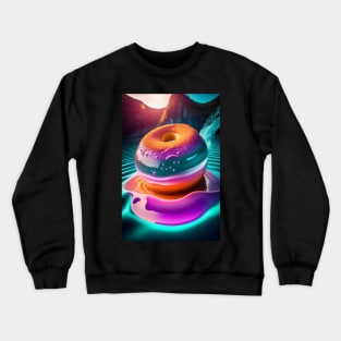 Giant Donuts in a jelly pool Crewneck Sweatshirt